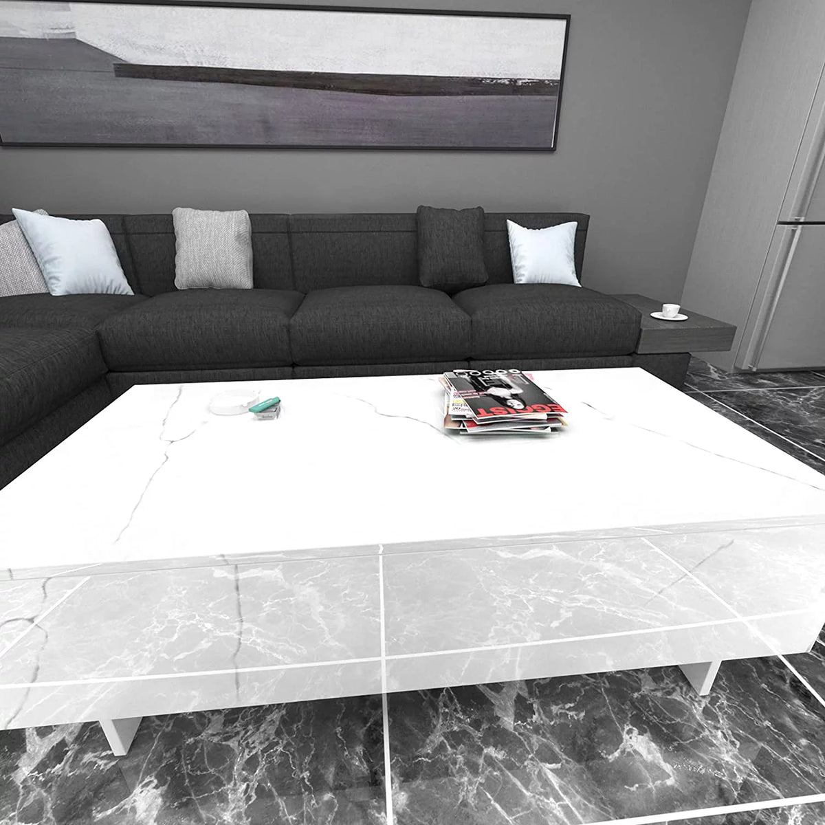 White High Gloss Coffee Table E185