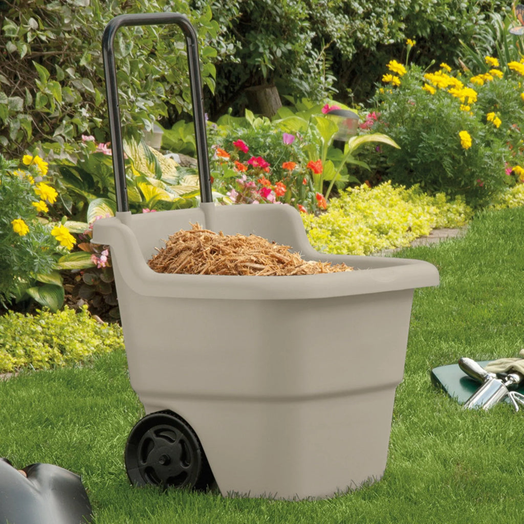 15 Gallon Resin Rolling Lawn and Utility Cart Z383
