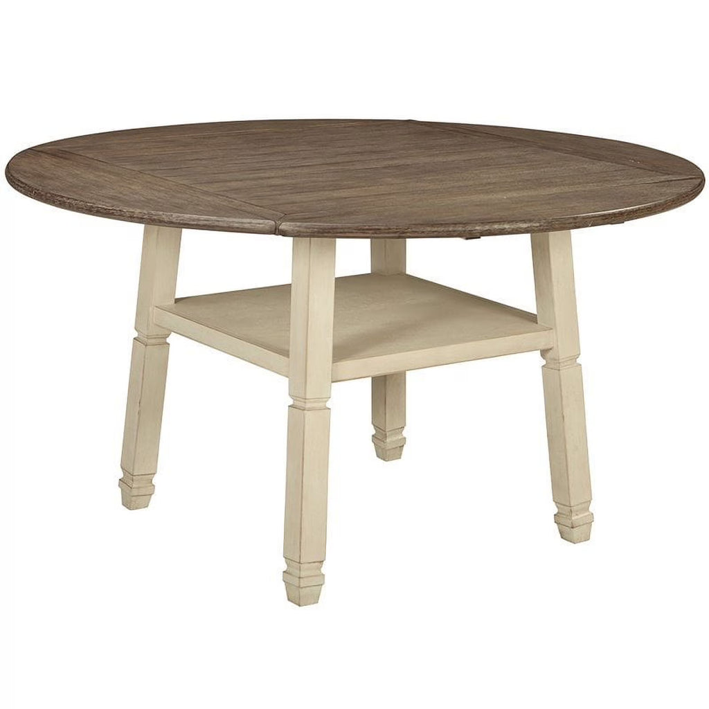 White Drop Leaf Counter Height Dining Table Y7339