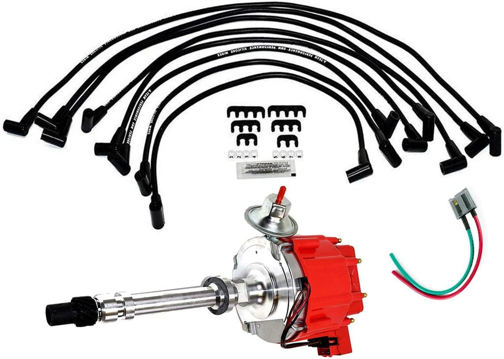 Red 8mm Silicone Spark Plug Wires Set L8120