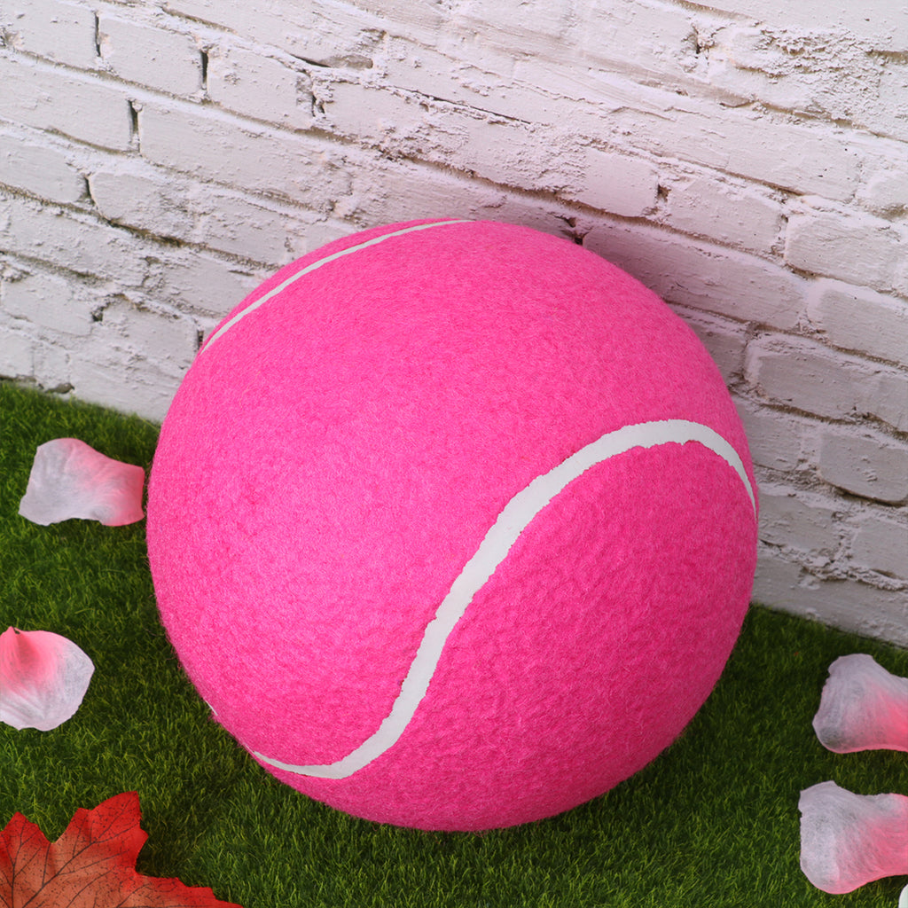 20cm Inflatable Flannel Ball Tennis Rubber Ball L9381