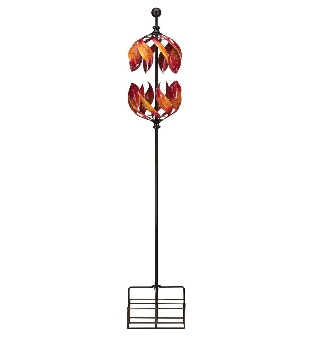 Red Double Flame Vertical Wind Spinner Y544369