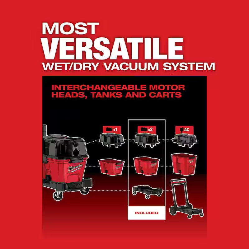 9 Gal. Cordless Wet/Dry Shop Vacuum with Brush, Crevice and Nozzle Kit G78822