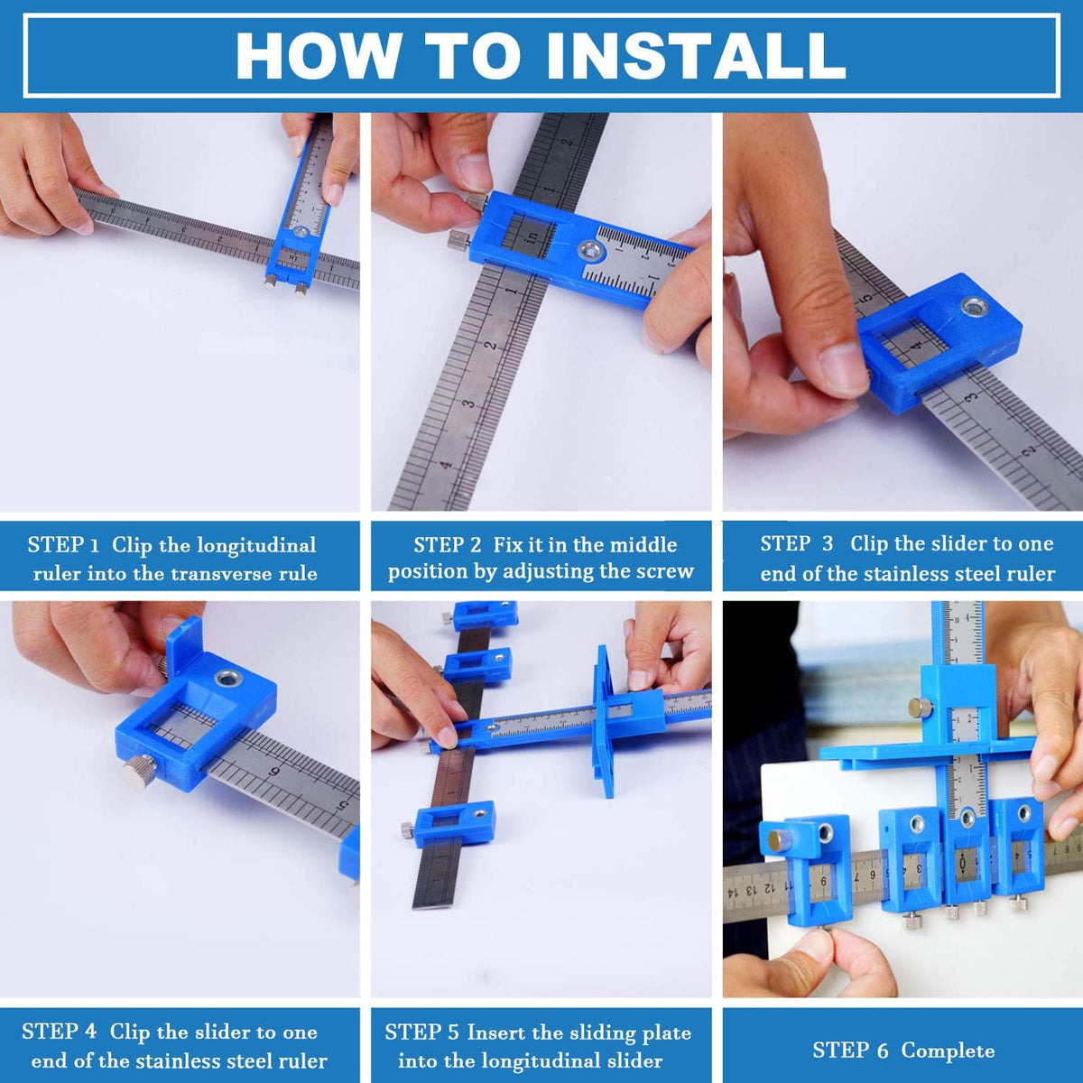 Cabinet Hardware Jig, Aluminum Alloy Drill Guide Sleeve Drawer Pull Jig Tool Q126