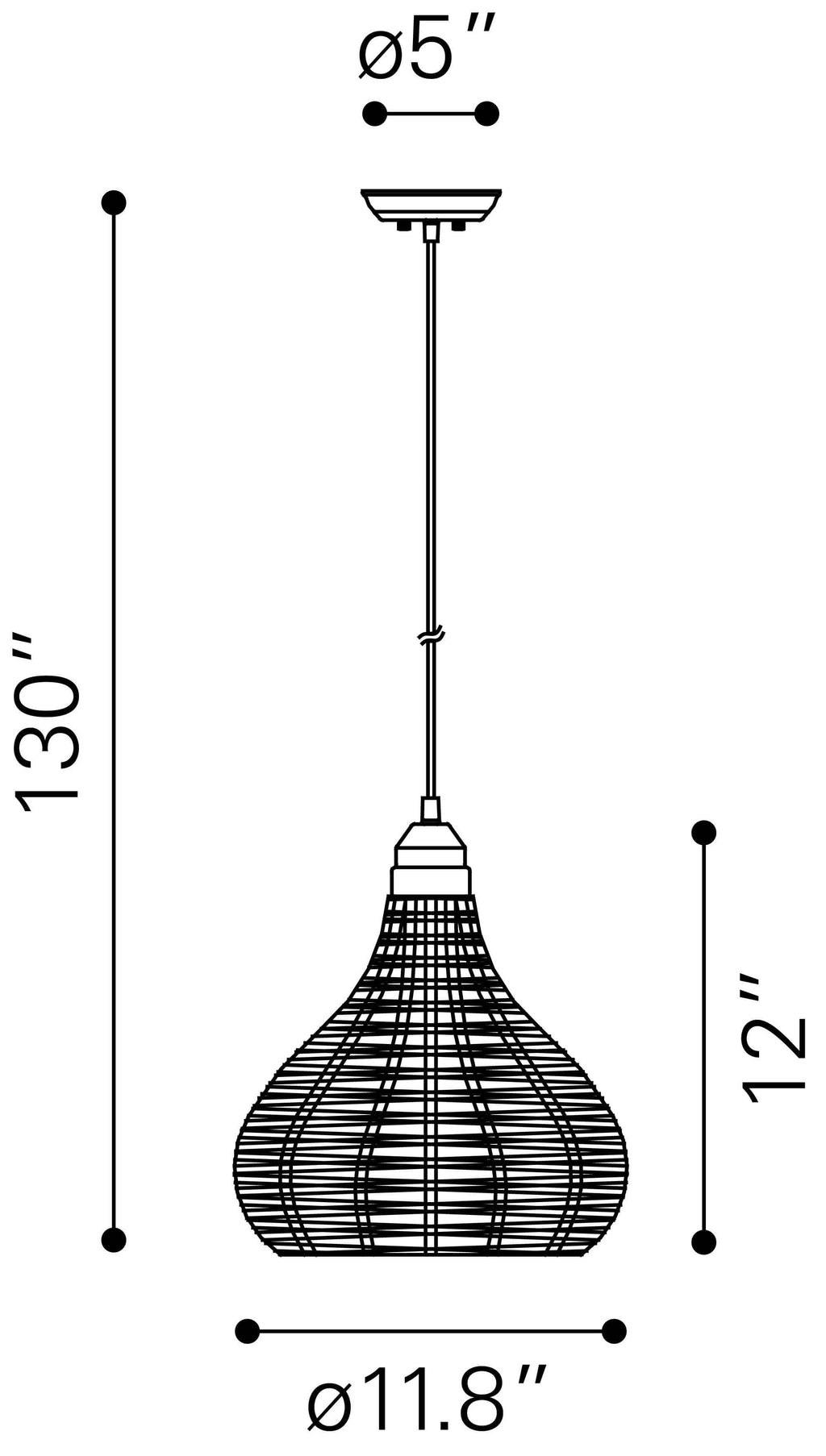 Natural Ceiling Lamp E76626
