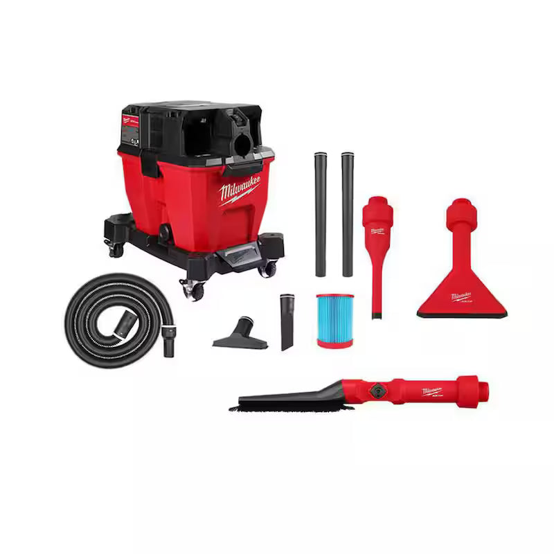 9 Gal. Cordless Wet/Dry Shop Vacuum with Brush, Crevice and Nozzle Kit G78822