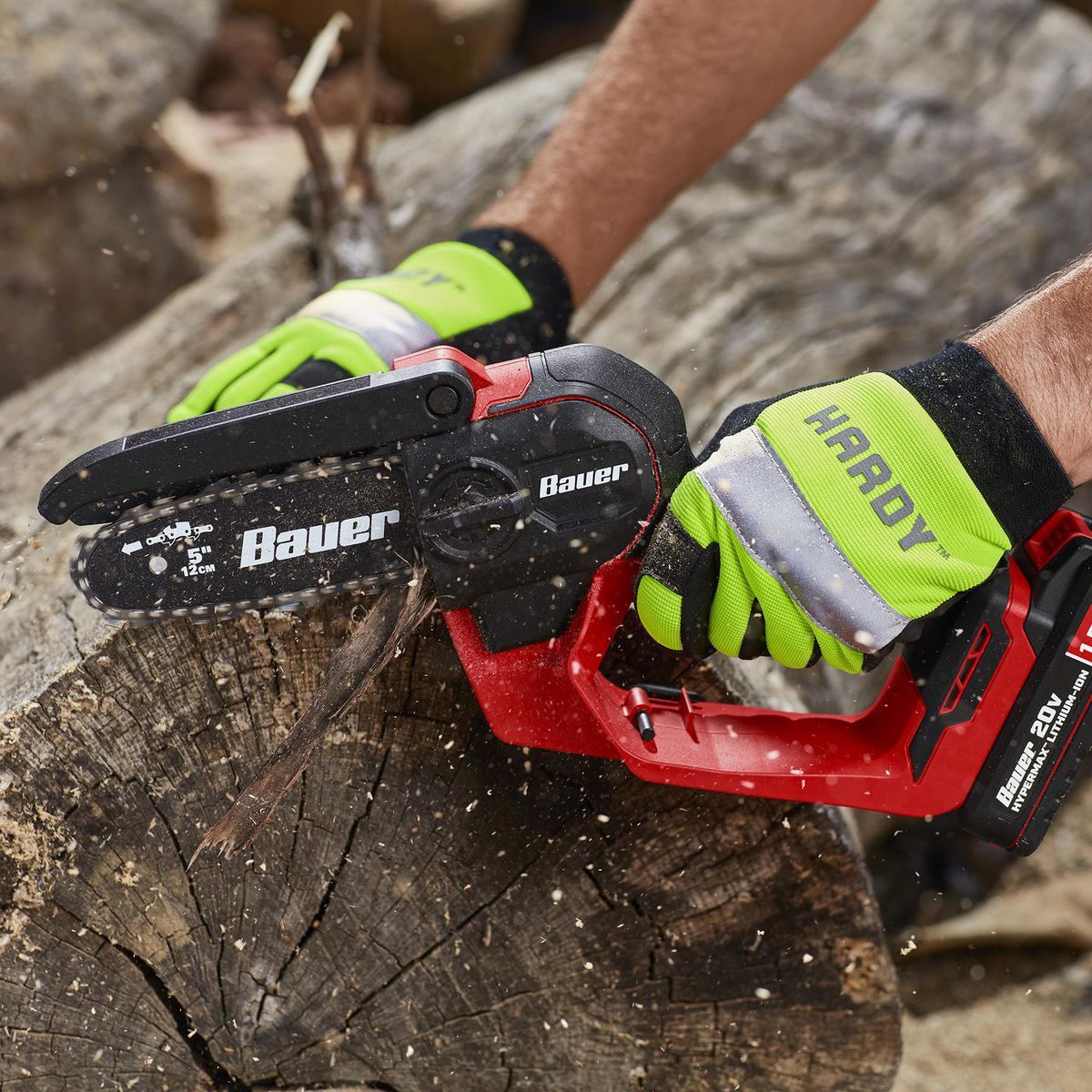 High-Visibility Work Gloves Large J675696