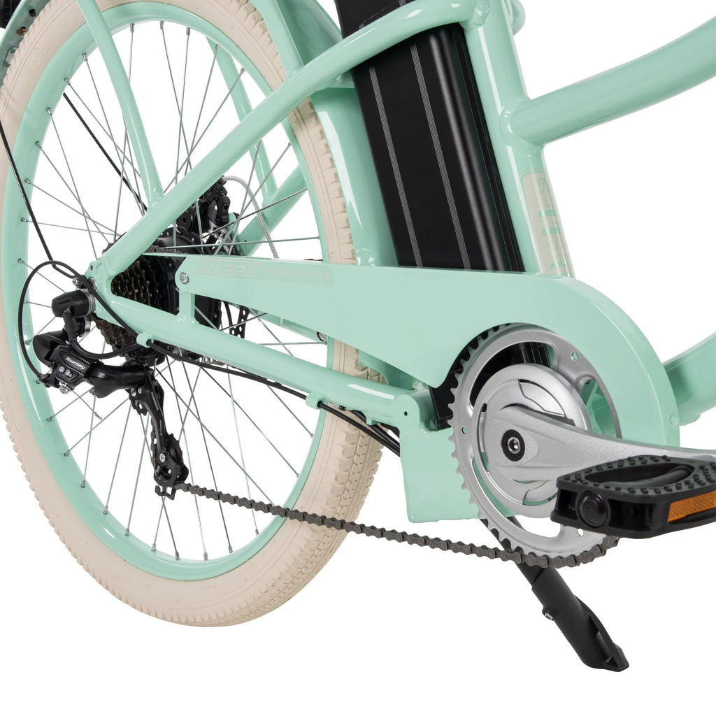 Mint Green 26-in 7-Spd Electric Cruiser Bike M2938
