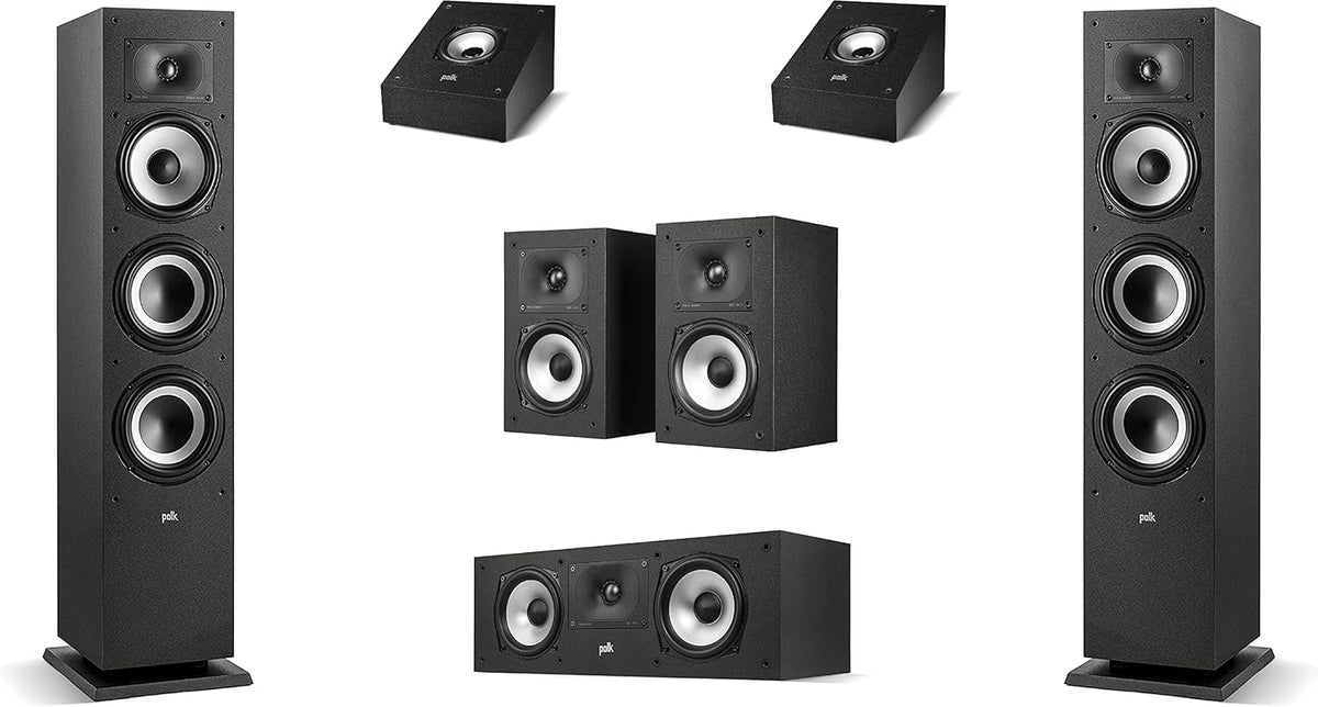 Pair of Bookshelf Speakers, Midnight Black H7491
