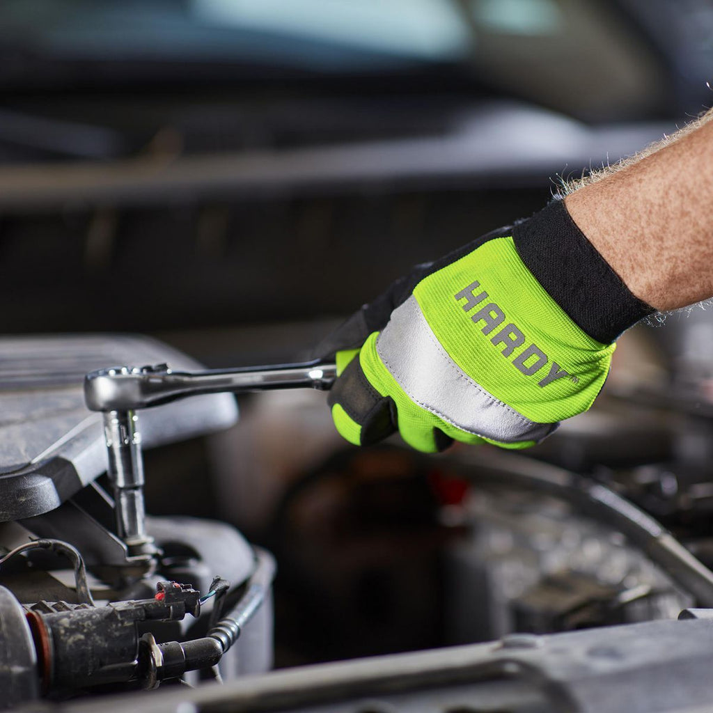 High-Visibility Work Gloves Large J675696