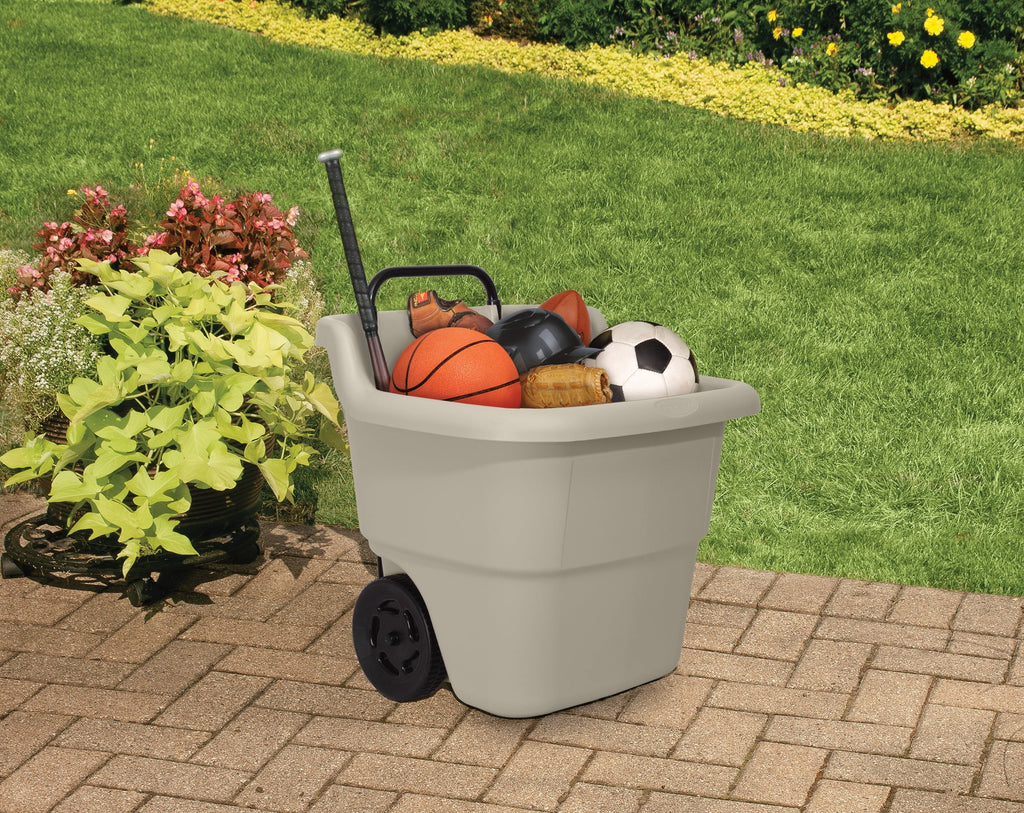 15 Gallon Resin Rolling Lawn and Utility Cart Z383