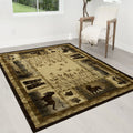 Multicolor Geometric Cabin Area Rug U92892