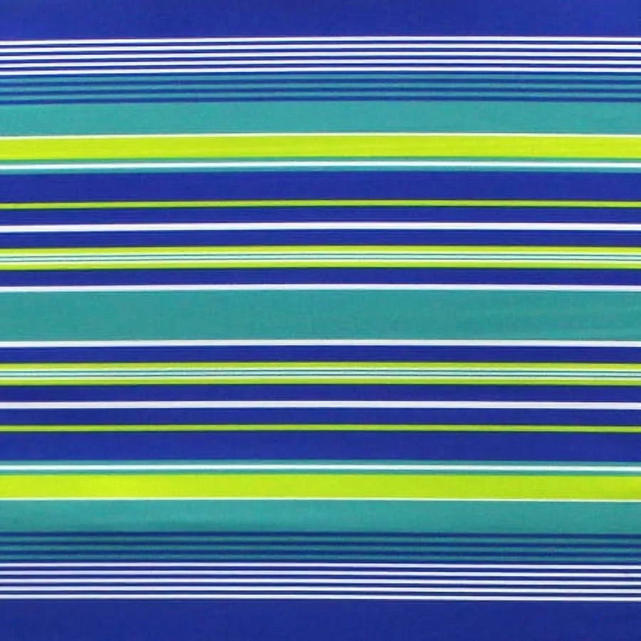 2-Pack Lay-Flat Backpack Chair Blue & Green Stripe M963