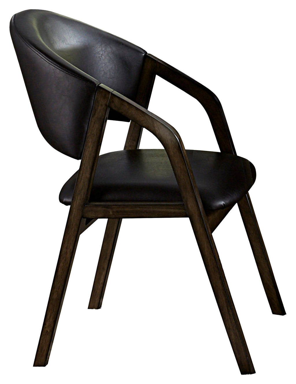 Dark Brown Arm Chair Set of 2 J618233