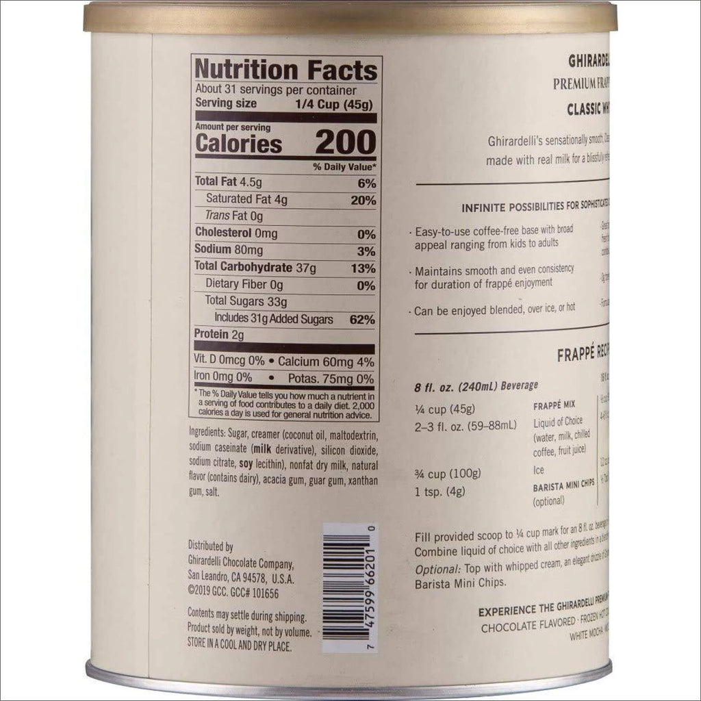 Classic White Beverage Mix 50 oz V6995