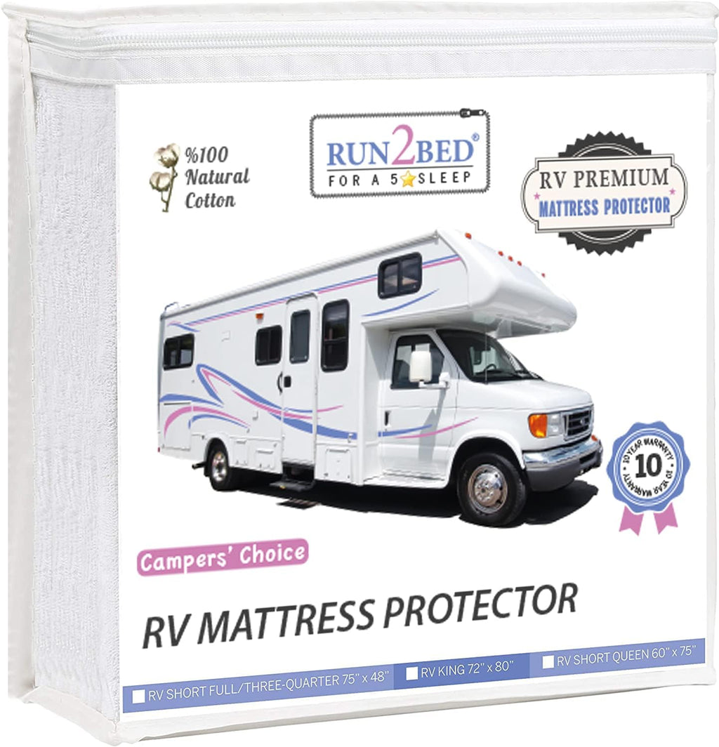 Split California King Waterproof Turkish Cotton Mattress Protector L850212
