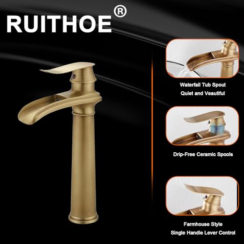 Oil Rubbed Bronze Waterfall Vessel Sink Faucet N168