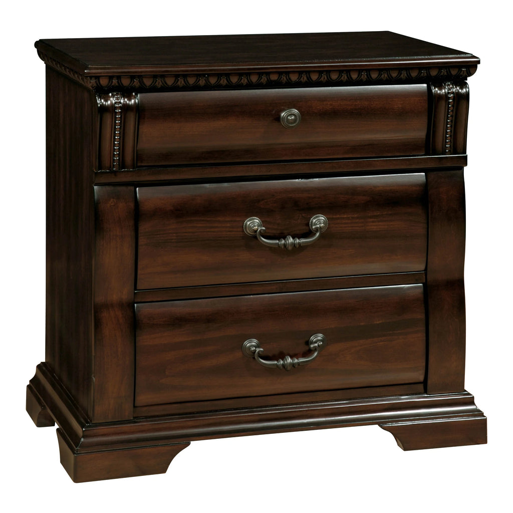 3-Piece Solid Wood Bedroom Set Eastern King U457097