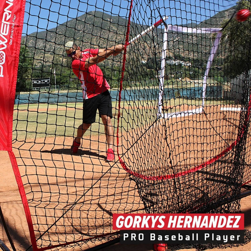 7x7 Practice Net Bundle with Strike Zone Ball Caddy and 3 Training Balls Z247