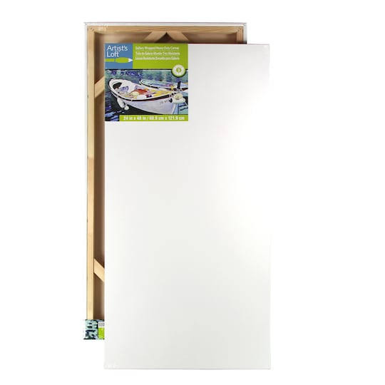 2 Pack Gallery Wrapped Heavy Duty Canvas in White L722194