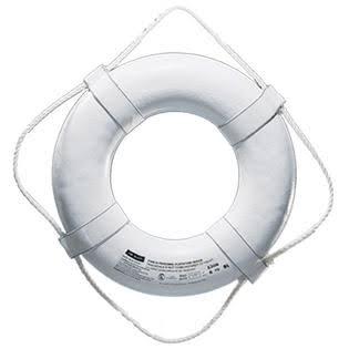 19 inch White USCG Life Ring V457