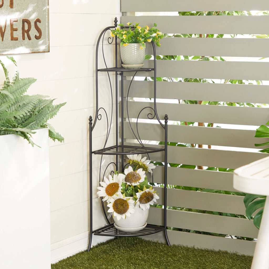 Black Iron Contemporary Bakers Rack K208285