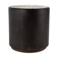 24 Inch Round Drum Wood End Table Z68655