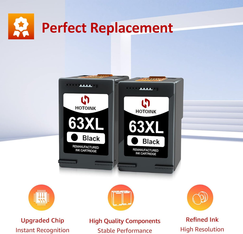 2 Black Remanufactured Ink Cartridge Pack of 2 M19662