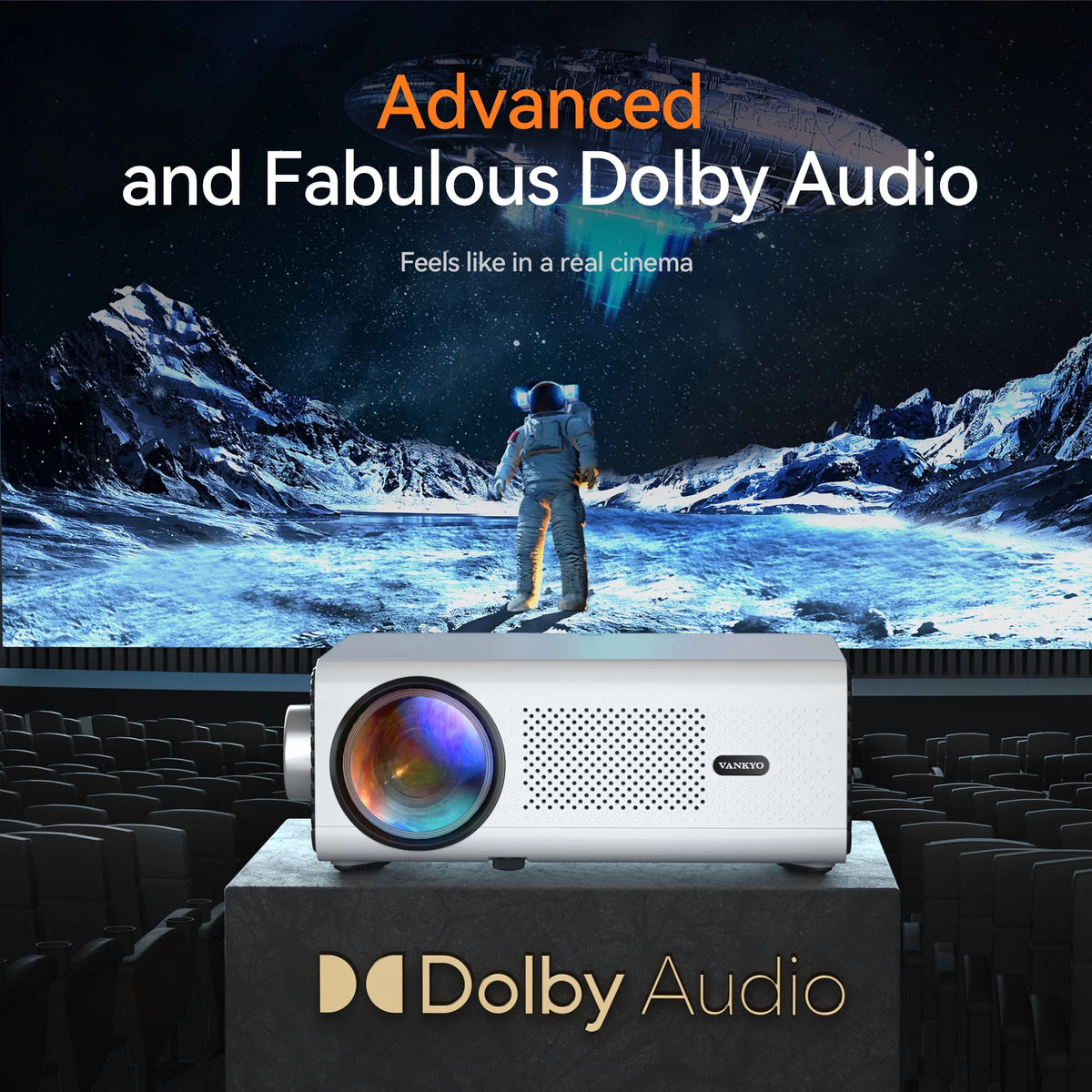 Native 1080P Mini Projector with Bluetooth C90173