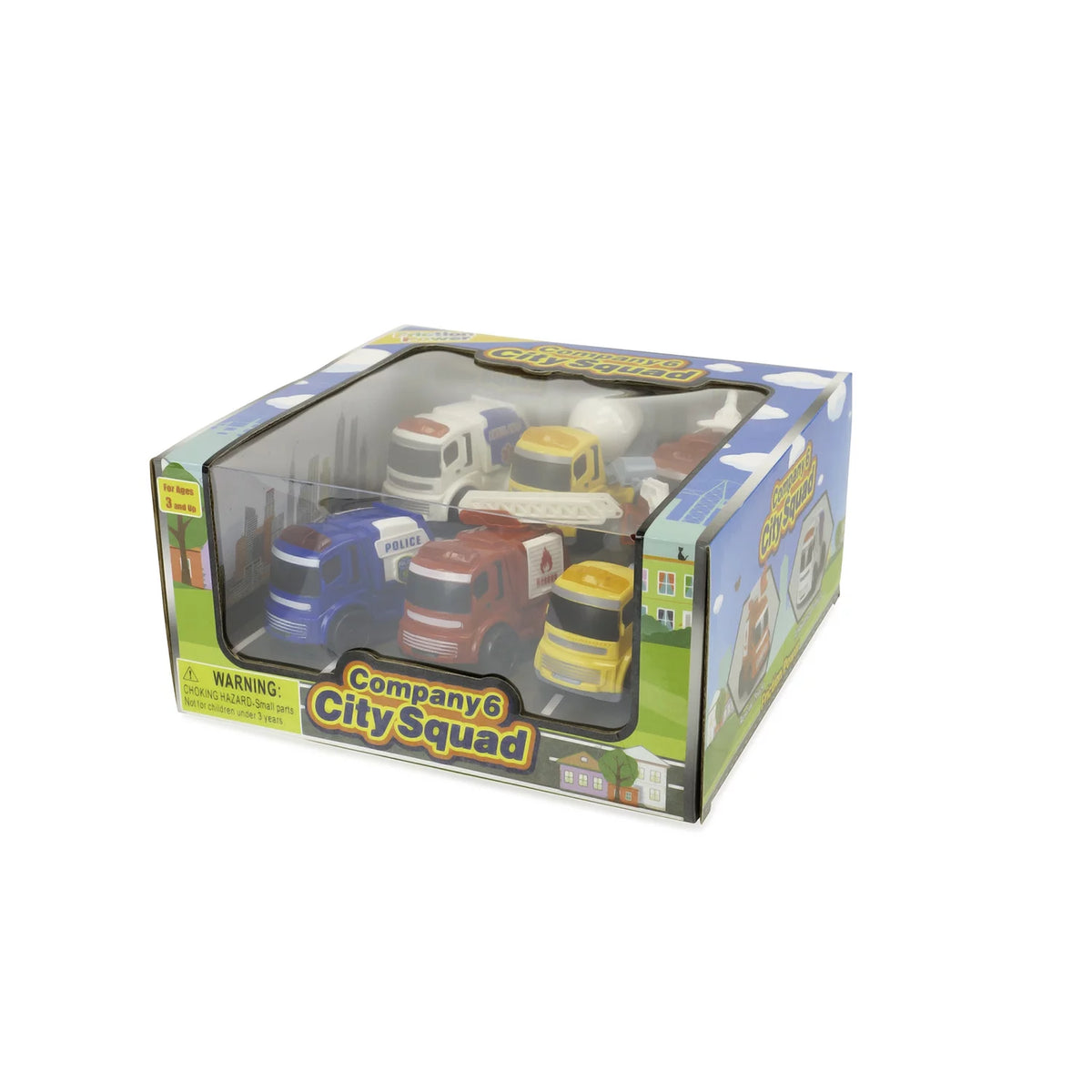 Set of 6 Friction Powered Toy Cars R7569