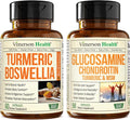 Turmeric Curcumin Supplement with Boswellia Serrata Extract & Glucosamine Chondroitin MSM S6695
