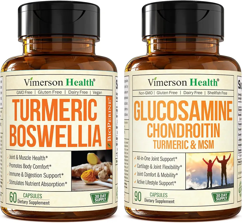 Turmeric Curcumin Supplement with Boswellia Serrata Extract & Glucosamine Chondroitin MSM S6695