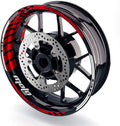 17 inch Rim Tape Decal Stickers Red Pack of 2 B356