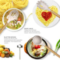 Silicone Cooking Utensils Set Wooden Handles Non-Stick Cookware X1150