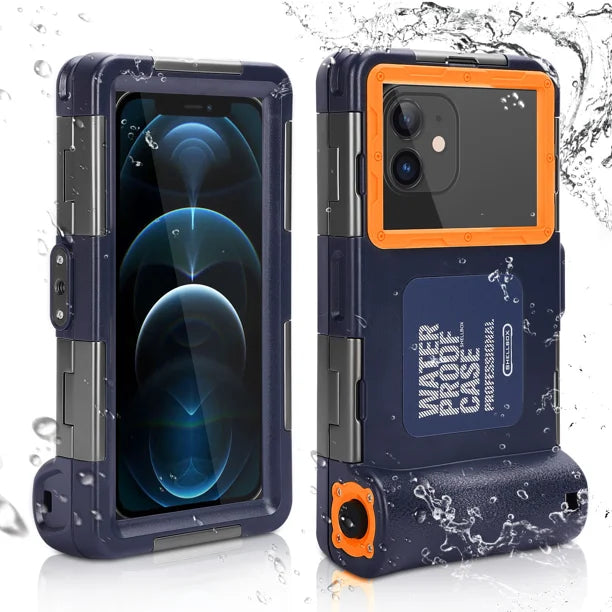 Waterproof Protective Case for Phones Up to 6.9 Inch with Lanyard H712848