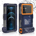 Waterproof Protective Case for Phones Up to 6.9 Inch with Lanyard H712848