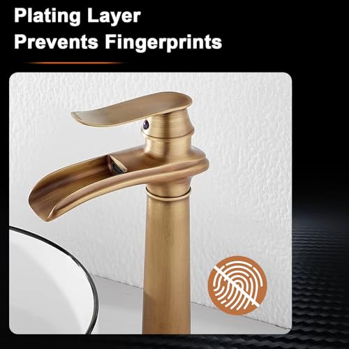 Oil Rubbed Bronze Waterfall Vessel Sink Faucet N168