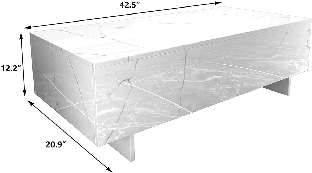 White High Gloss Coffee Table E185