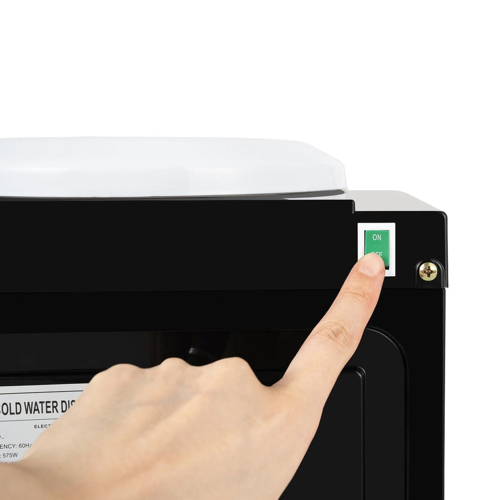 Top Loading Water Cooler Water Dispenser, 3 Temperature Settings, Black G382460