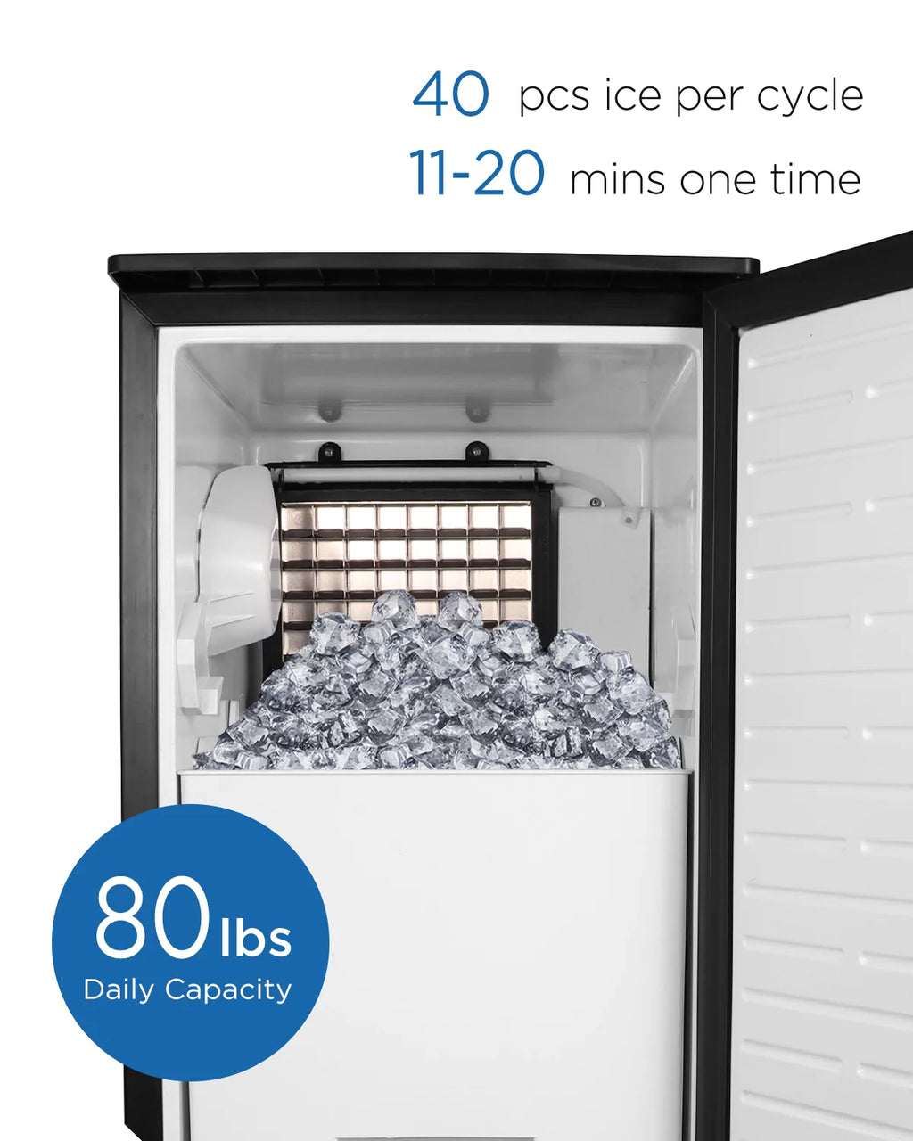 80lb Undercounter Commercial Ice Maker Y98374