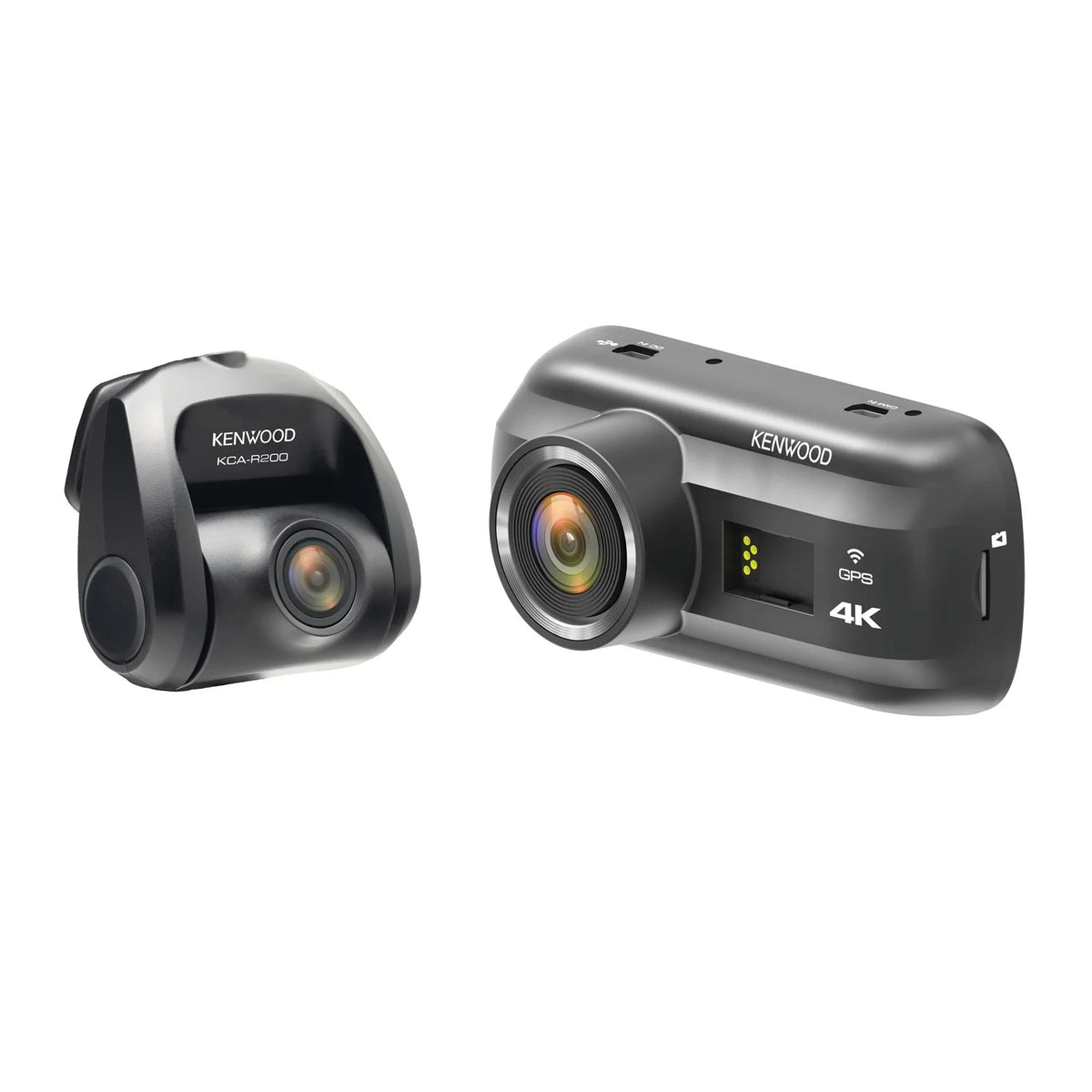 Dual-Camera Wide-Quad HD Drive Recorder with 3-Inch LCD R802