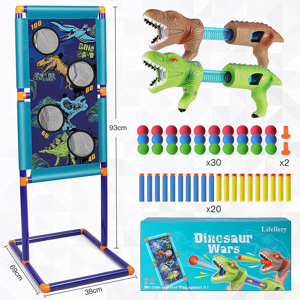 Electric Shooting Games Toy Guns with 18 Foam Balls and Standing Shooting Target I48083