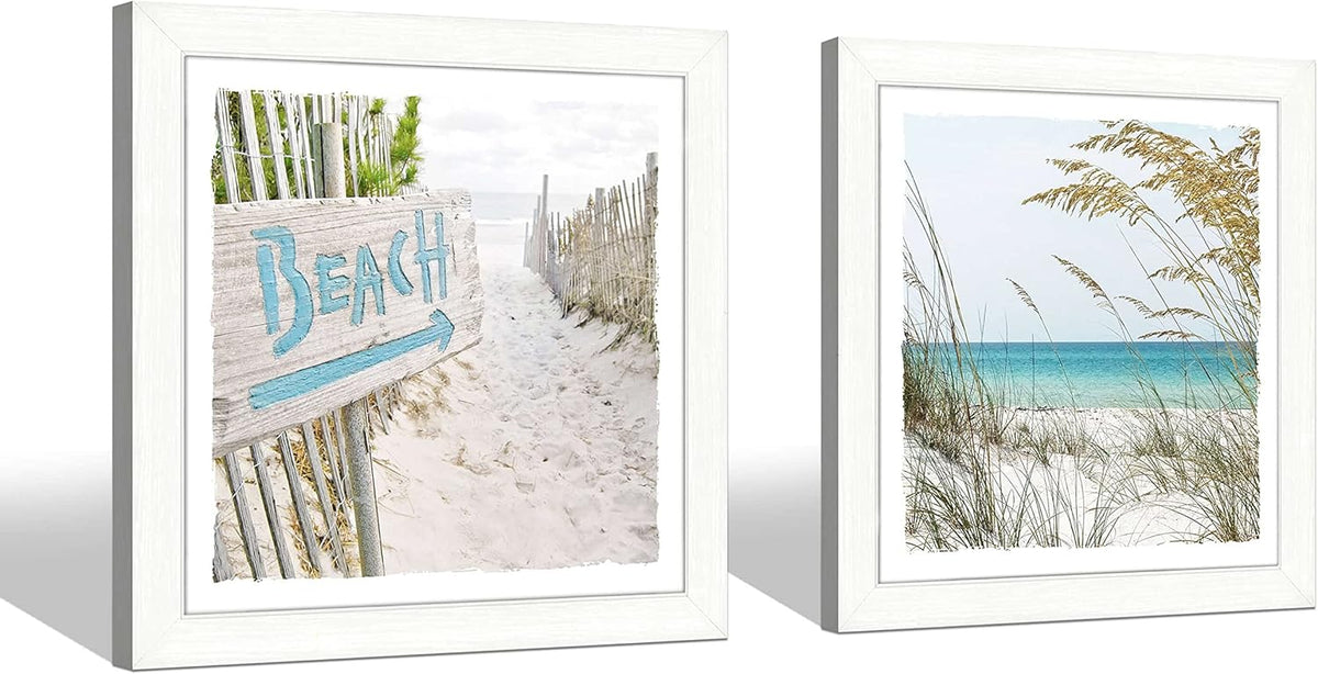 13''x13'' Framed Beach Shell Wall Art V7217
