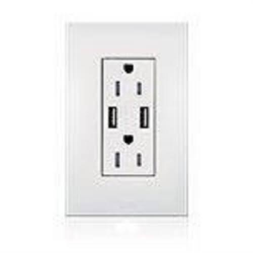 Tamper-Resistant USB Receptacle, 125V, 15A, Almond X603400