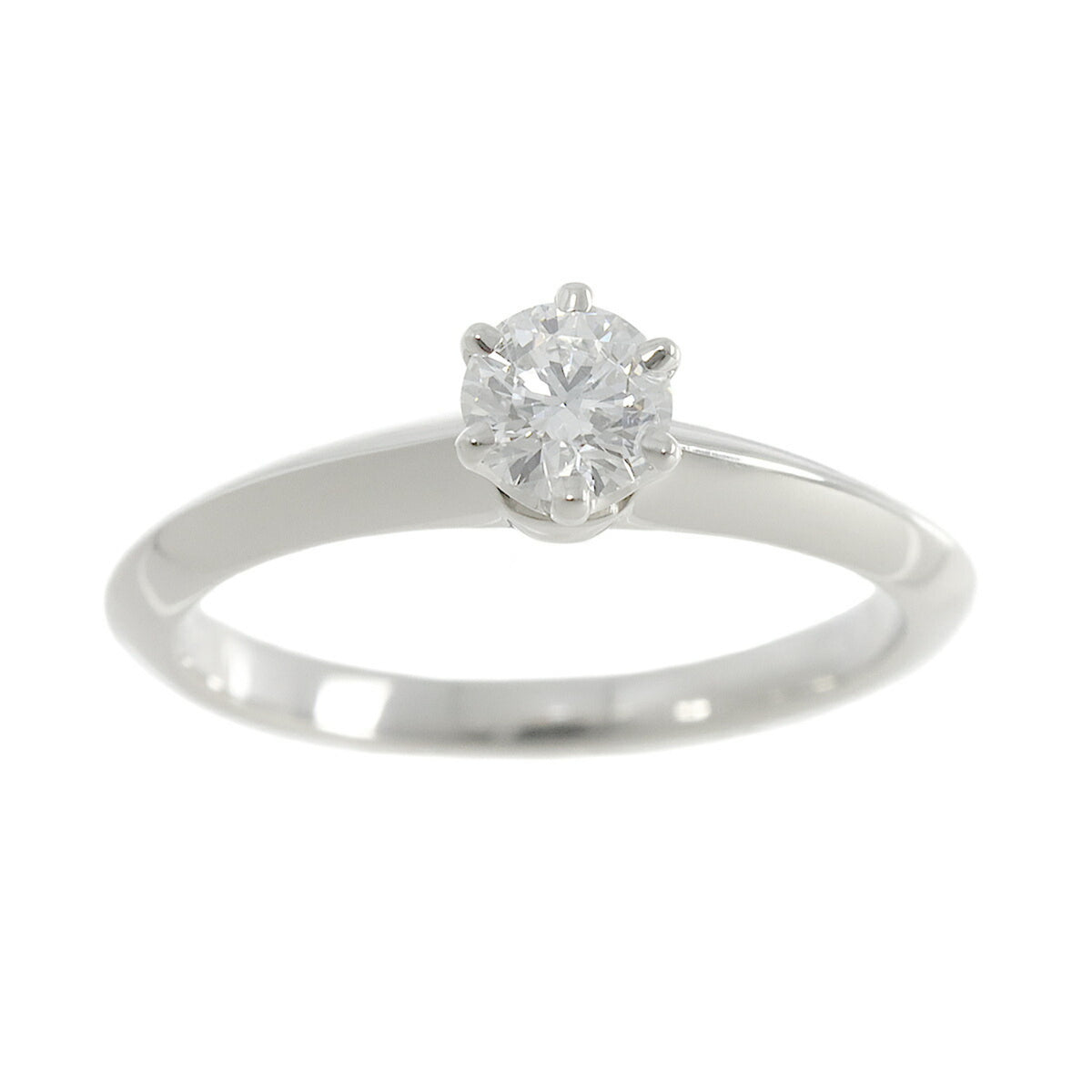 Solitaire Diamond 0.26ct E/VVS2 Ring Pt Platinum X5697