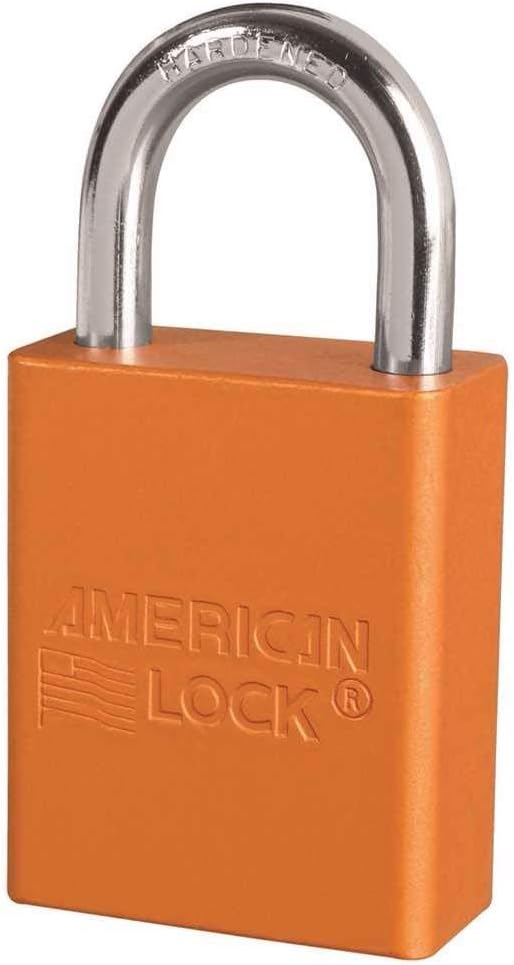 6 Pack Solid Aluminum Body Padlock F589