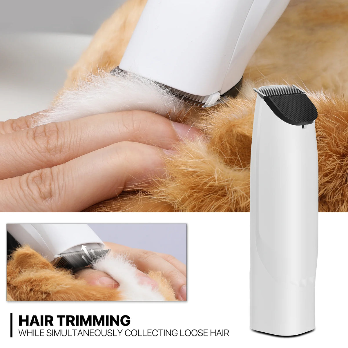 Blue 3-in-1 Pet Grooming Vacuum Kit with 6 Grooming Tools J594