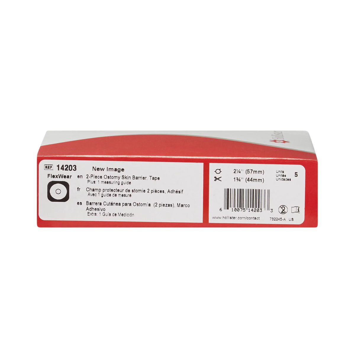 Flextend Trim to Fit Ostomy Barrier Adhesive Tape 57 mm Flange 5 per Box A8458