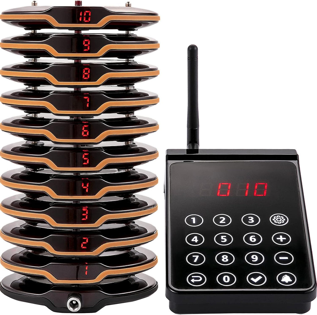 Wireless Paging System with Vibration, Flashing and Buzzer Z44737