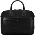 Navy Canvas & Leather 15 Inch Laptop Bag L400188